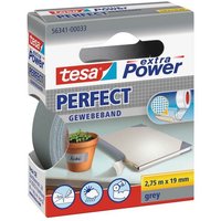 tesa Klebeband tesa  extra Power  Perfect 56341 Gewebeband grau 19mm x 2 75m