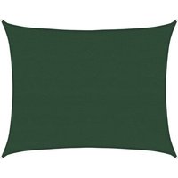 vidaXL Sonnensegel  Sonnensegel 160 g/m  Dunkelgrün 6x7 m HDPE