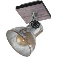 EGLO LED Deckenspot Barnstaple  Leuchtmittel exklusive  Spot   L16 x B16 cm   braun patina  schwarz   1X40W exkl.