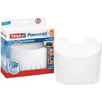 tesa Klebehaken Powerstrips Korb groß Waterproof weiß