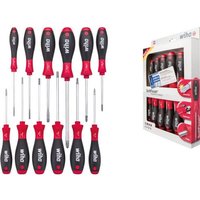 Wiha Schraubendreher Schraubendreher Set SoftFinish  gemischt 12 tlg  Mehrkomponentengriff