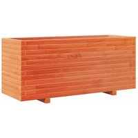 vidaXL Blumentopf Pflanzkübel Wachsbraun 110x40x49 5 cm Massivholz Kiefer  1 St 