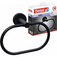 tesa Handtuchhalter 1 x MOON BLACK Handtuchring  schwarz matt   5 3 cm : 18 4 cm : 13 cm