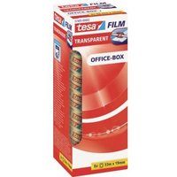 tesa Klebeband film transparent  8 Rollen  19mm  Office Box  transparent  33 Meter 