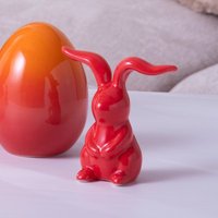 Deko Hase aus Porzellan  ca. 10x5x9 cm