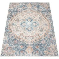 Paco Home Teppich Torres 271  rechteckig  Höhe: 8 mm  Kurzflor  Orient Optik  Vintage Design  In  und Outdoor geeignet
