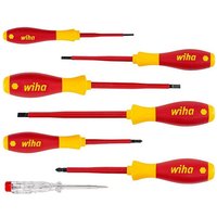 Wiha Schraubendreher SoftFinish  00834    7 tlg.  Schraubenzieher  Schlitz  Phillips  VDE