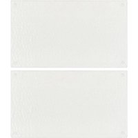 vidaXL Schneidebrett Schneidebretter 2 Stk. Transparent Blasenmuster Hartglas  Glas   1 St 