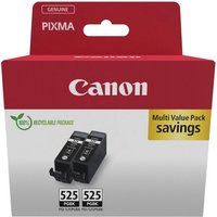 Canon 2 Druckerpatronen Tinte PGI 525 BK black  schwarz Twin Pack Tintenpatrone