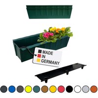 BURI Pflanzkübel Europaletten Blumenkasten Dunkelgrün 2x zum Einlassen Pflanzkasten