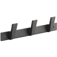 SO TECH  Hakenleiste Blackline ALBUS schwarz pulverbeschichtet   1 St   Länge 257 mm mit 3 Haken