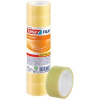 tesa Klebeband Standard 57206 Klebefilm transparent 19mm x 10m   8 Rollen