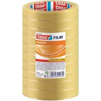 tesa Klebeband Klebefilm tesafilm standard 15mmx66m transparent 10 Rollen
