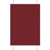 vidaXL Plissee  Plissee Bordeauxrot 100x100 cm Stoffbreite 99 4 cm Polyester