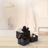 Körbe Set in Flecht Optik  3 teilig