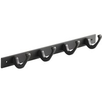SO TECH  Hakenleiste Blackline FORTE schwarz pulverbeschichtet   1 St   Länge 345 mm mit 4 Haken