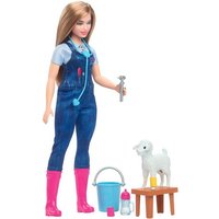 Mattel  Spielfigur Barbie Bauernhof Tierärztin