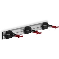 SO TECH  Gerätehalter Coaxis x Star Geräteleiste Stielhalter Klemmhalter Gartengerätehalter   1 tlg.  Geräte Halter Ordnungssysteme  Länge 50 cm  3 Haken 
