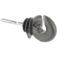 Kerbl Weidenzaun Kerbl Ringisolator  mit durchgehender Stütze  100 Stück  anthrazit