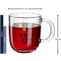 LEONARDO Tasse  Kalk Natron Glas  Spülmaschinengeeignet  Mikrowellengeeignet