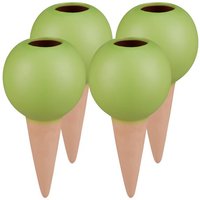 relaxdays Tropfer Tonspitzen Bewässerung grün 4er Set