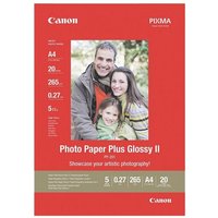 Canon Fotopapier Glossy Plus II  Format A4  hochglänzend  265 g/m   20 Blatt