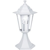 EGLO LED Sockelleuchte Laterna 5  Leuchtmittel exklusive  Stehleuchte   H38 5 x Ø19 5 cm   weiß   1X60W exkl.