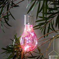 Solar Glühbirne mit Holo Effekt  Ø ca. 7 5 cm