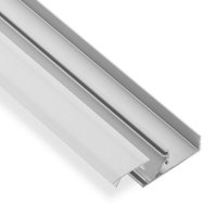 SO TECH  LED Stripe Profil LED Aluprofil 45  2 m Länge  opal für 16 mm Plattenstärke  Profilleiste versch. Ausführungen