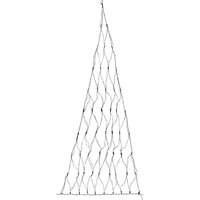 Home affaire LED Lichternetz Varennes  Weihnachtsdeko aussen  in Dreieckform  inkl. 3 Saugnäpfe und Bänder zur Befestigung