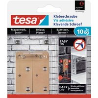 tesa Klebeband Rechteckige Klebeschraube für Mauerwerk und Stein  10kg  VE 2 Stück br