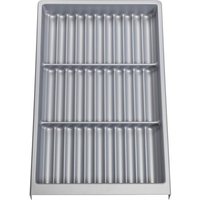 SO TECH  Schubladeneinsatz SEPARADO Individual  300 x 474 x 51 mm  ab 40cm Schrankbreite  1 St   Gewürzgläsereinsatz silbergrau genarbt für Gewürzdosen Gläser