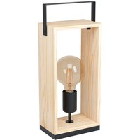 EGLO LED Tischleuchte Famborough  Leuchtmittel exklusive  Tischleuchte Vintage  Nachttischlampe  Wohnzimmerlampe  E27 Fassung