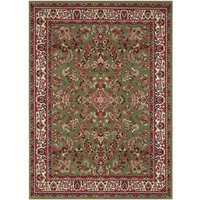 my home Teppich Halton  rechteckig  Höhe: 8 mm  Kurzflor  Orient Optik  mit Bordüre  Läufer  pflegeleicht  gekettelt