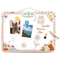 DJECO Magnettafel Magnettafel mit Holzrahmen 30 7 x 41 8 x 3 cm für Kinder