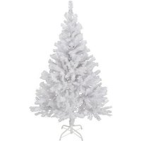 Spetebo Künstlicher Weihnachtsbaum Künstlicher Weihnachtsbaum klein   90 cm / weiß  Kunstbaum  Kunst Tannenbaum Christbaum inklusive Baumständer