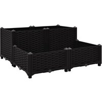 vidaXL Hochbeet Hochbeet 80x80x38 cm Polypropylen  1 St 