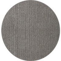 Hochflor Teppich Andor  my home  rund  Höhe: 25 mm  weiche Haptik  Mikrofaser  mit Anti Rutsch Unterseite
