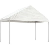 vidaXL Partyzelt Pavillon mit Dach Weiß 4 08x2 23x3 22 m Polyethylen