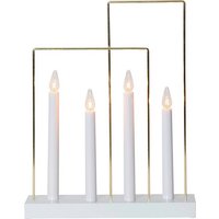 Eleganter Kerzenständer mit glänzendem Rahmen