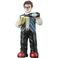 GILDE Sammelfigur Gildeclowns Figur Wohl bekomm s   blau schwarz   H. 15cm  1 Stück 