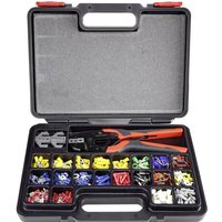 TOOLCRAFT Crimpzange TOOLCRAFT PZ 507 1365635 Crimpzangen Set 439teilig Kabelschuhe  Flachs