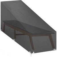 vidaXL Gartenmöbel Schutzhülle  Abdeckung für Sonnenliege 12 Ösen 205x75x40/70 cm Polyethylen