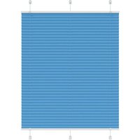 vidaXL Plissee  Plissee Blau 110x100 cm Stoffbreite 109 4 cm Polyester