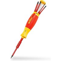 Wiha Schraubendreher LiftUp electric  41235   slimBits für Elektriker  Bithalter  Schlitz  Kreuzschlitz  Plusminus