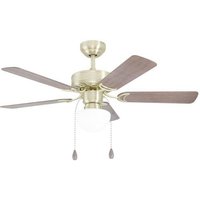 EGLO LED Deckenleuchte CADIZ Deckenventilator  Ventilatorfunktion  Leuchtmittel wechselbar  Deckenlampe  Ventilator mit Licht  Wendeflügel  Zugkette  Ø 107 cm