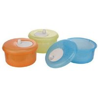 BURI Salatschleuder Salatschleuder 24 cm 4 Liter gelb