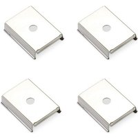 SO TECH  LED Stripe Profil LED Aluprofil 43  Aluminium eloxiert 2000 x 17 x 41 mm opale Abdeckung  für LED Streifen bis 12 mm Breite indirekte Beleuchtung