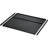 SO TECH  Mülltrennsystem Ninka eins2vier Deckelplatte 5279.21   Leiste 5279.11  für Korpusbreite 600 mm dunkelgrau  Seitenstärke 16 mm