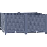 vidaXL Hochbeet Hochbeet 80x80x38 cm Polypropylen  1 St 